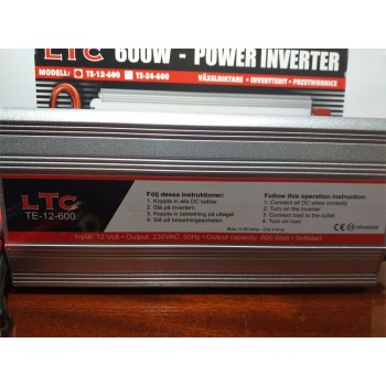 Инвертор (преобразователь) 12V-220V 600W BILTEMA (Тайвань, Швеция)